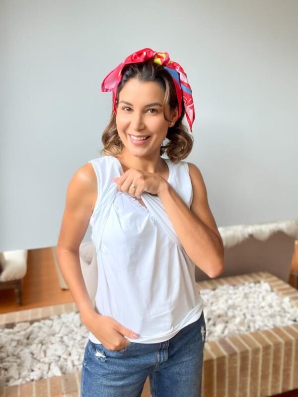 Camiseta Tropical estilo Esqueleto Blanca - Imagen 3